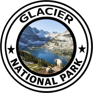 Rogue River Tactical Adhesivo para automóvil de 5 pulgadas, diseño de Parque Nacional Glacier, color Montana Rogue River Tactical Adhesivo para automóvil de 5 pulgadas, diseño de Parque Nacional Glacier, color Montana