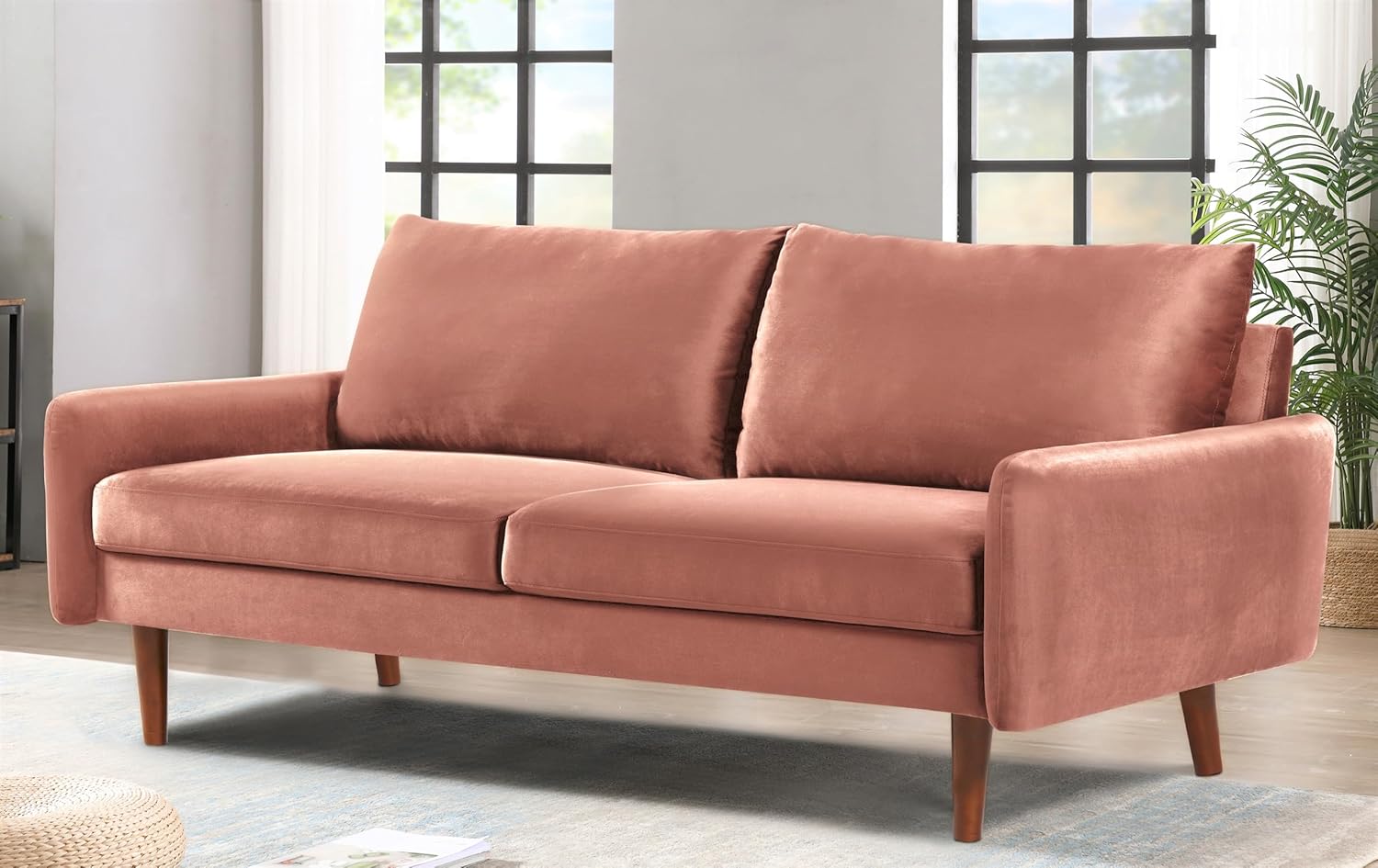 Container Furniture Direct Kent – Juego de sofá de 2 piezas para salas de estar modernas y espacios compactos, muebles de estudio con diseño