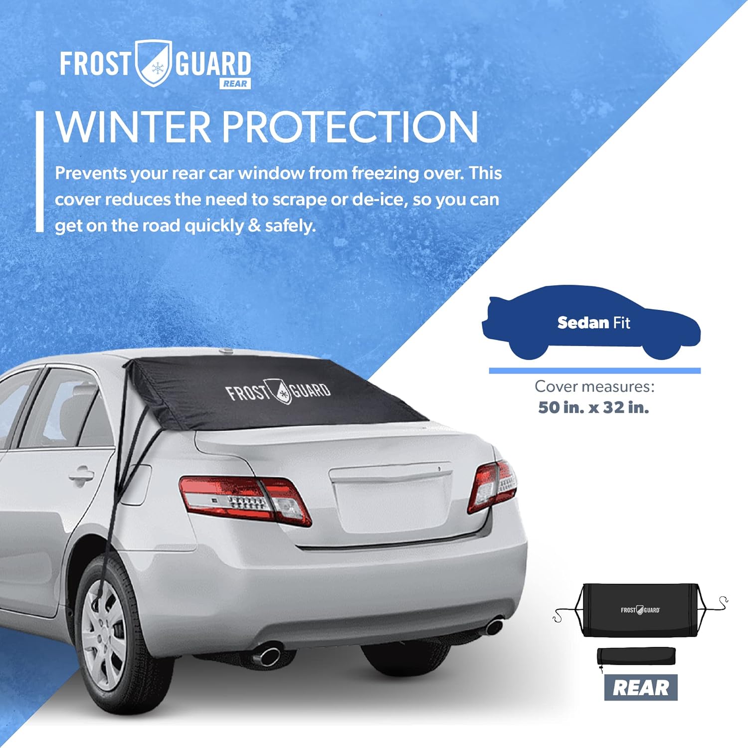Cubierta de parabrisas FrostGuard de calidad superior, para nieve
