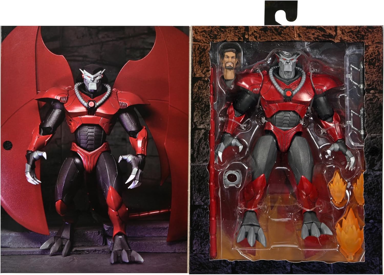 NECA – Gárgolas – Figura de acción a escala de 7 pulgadas – Figura blindada definitiva de David Xanatos