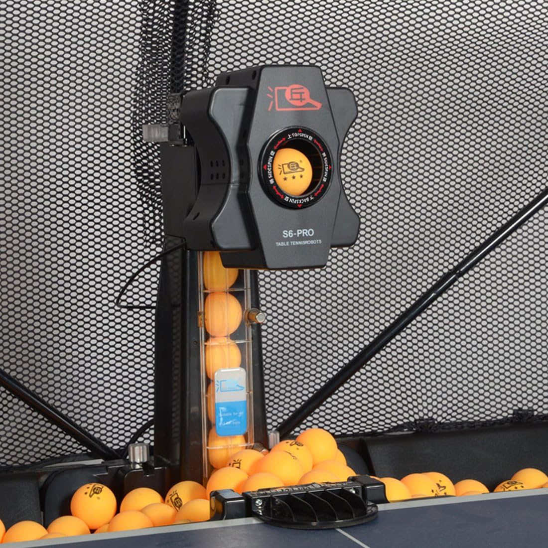 Robots Multi-rotatio de la bola de la máquina 50W de la bola de los robots de los tenis de mesa del ping pong S6-PRO
