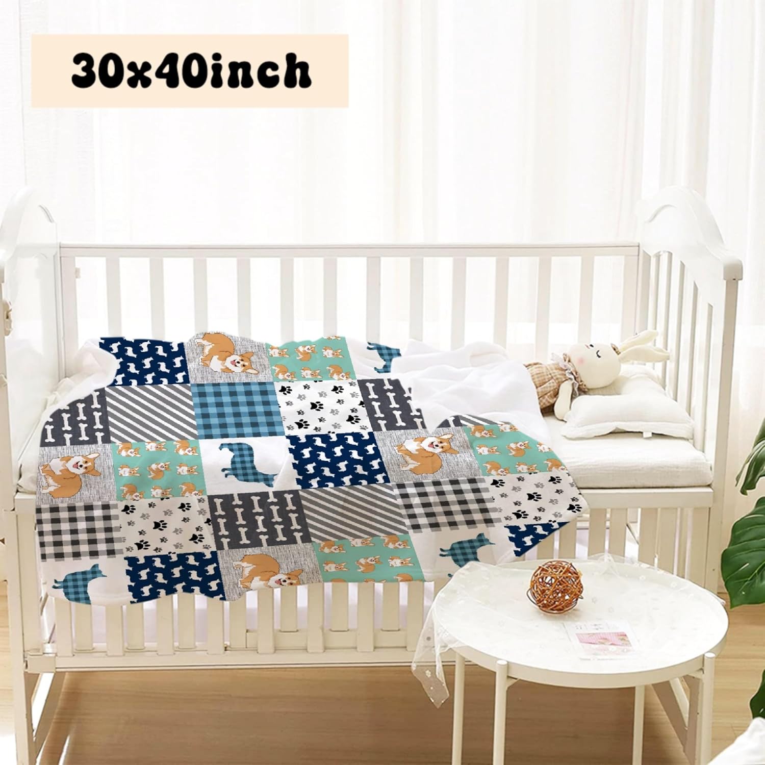 Manta Corgi para niños, niñas, regalo de Corgi para los amantes de Corgi, acogedora franela suave, ligera y cálida, utilizada para habitación y