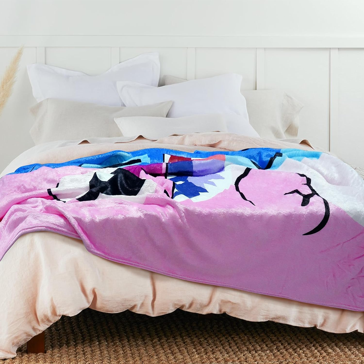 Manta para todas las estaciones, regalo de franela polar súper suave, cálida y acogedora para sofá, cama, sofá, manta de viaje, cumpleaños, 50 x 60