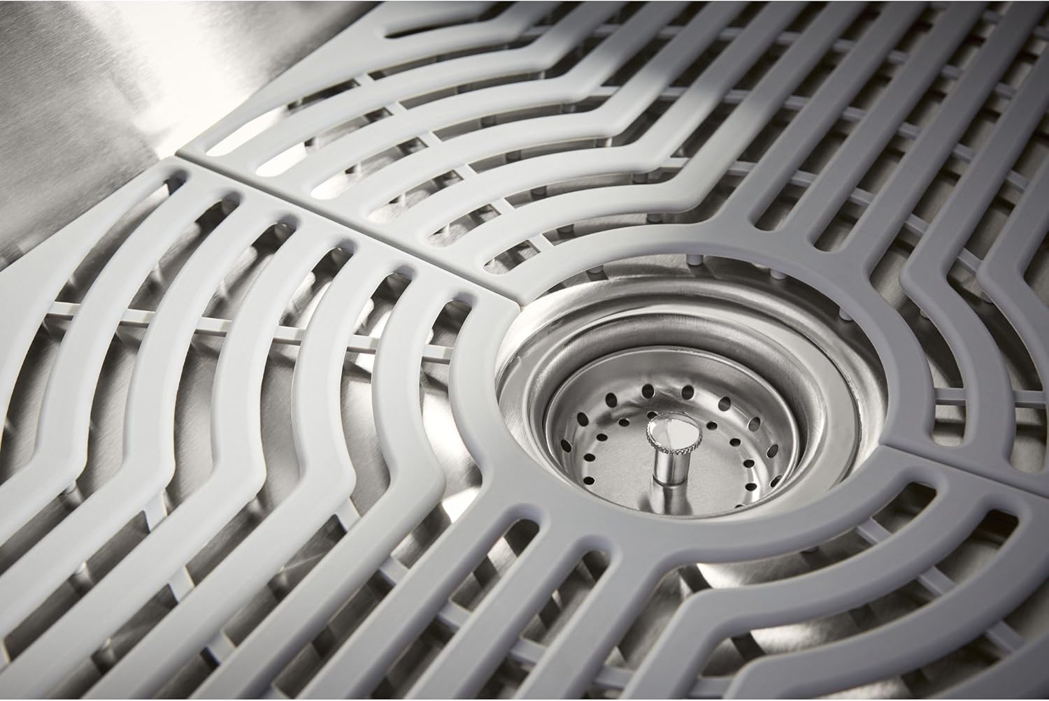 Kohler K-20243-PC-NA Sterling Ludington – Fregadero de cocina de 34 pulgadas con montaje inferior con accesorios, lavabo frontal de delantal, acero