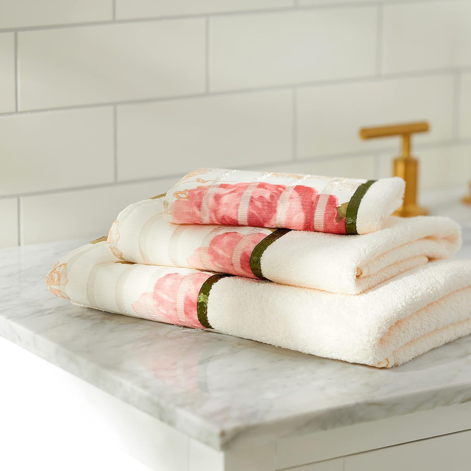 Popular Bath Madeline, juego de toallas, color beige