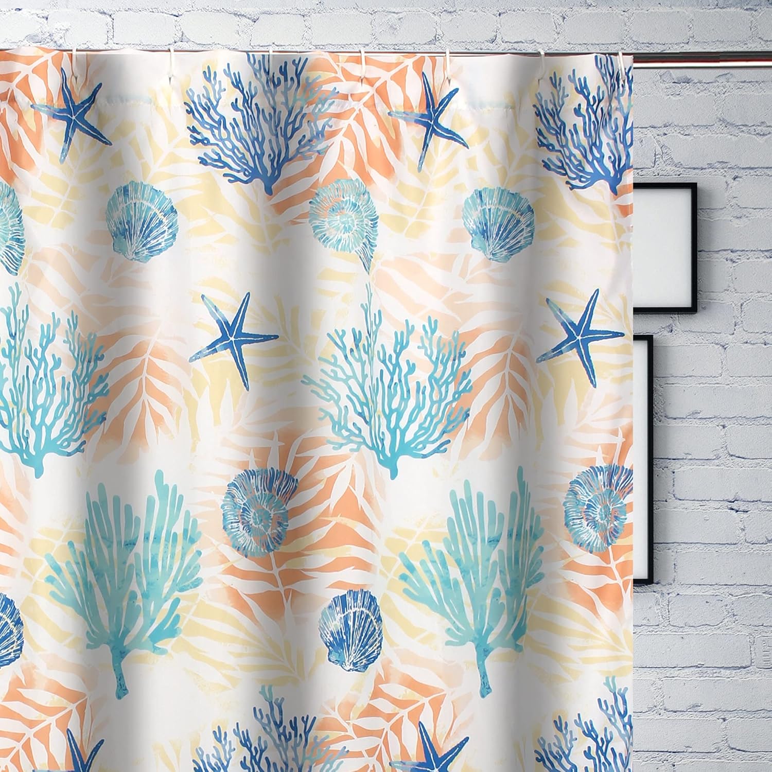 Greenland Home Montego – Cortina de ducha, color aguamarina, 72 x 72 pulgadas