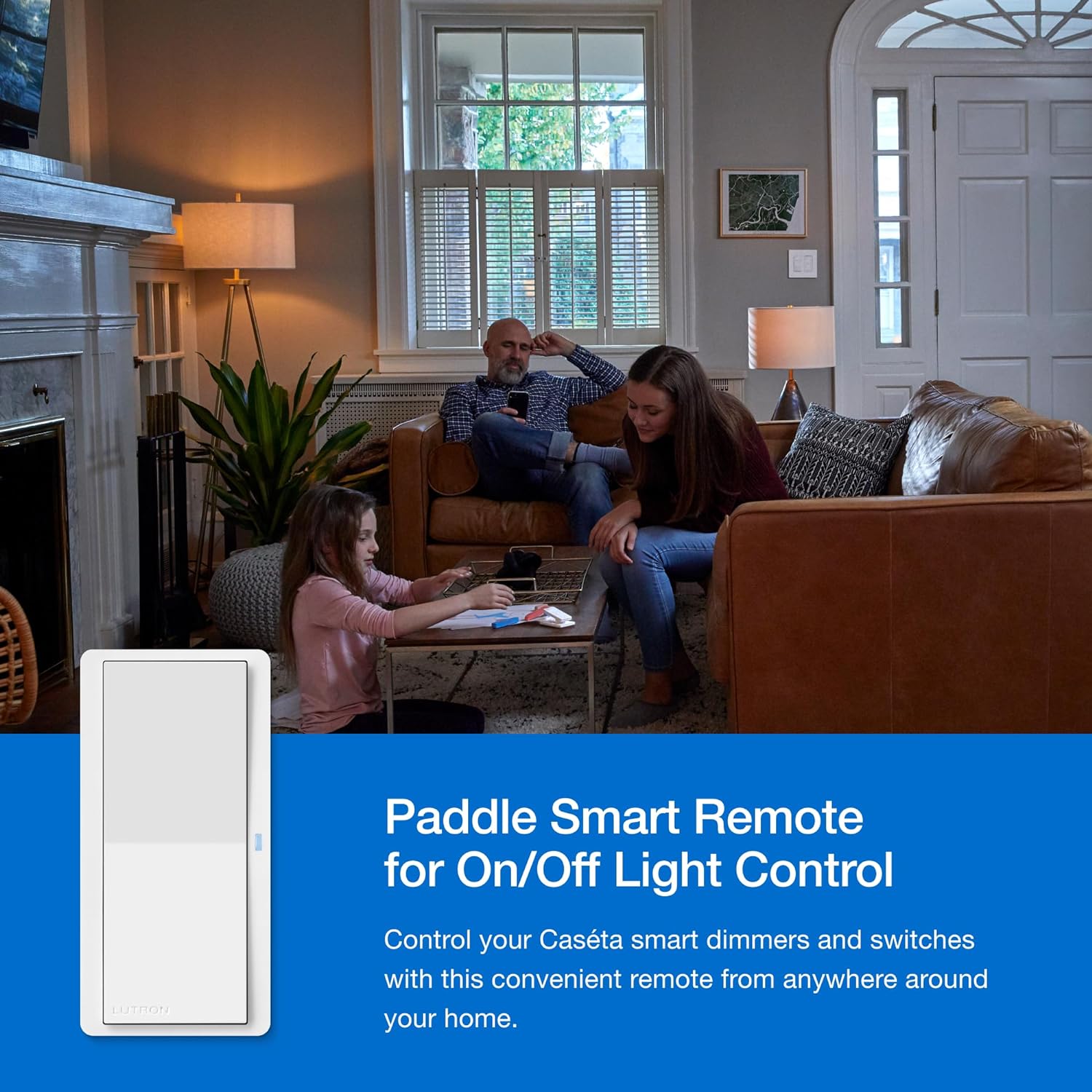 Lutron Pico Paddle Kit de montaje en pared remoto para control de encendidoapagado con etiquetas adhesivas de alambre  para interruptores y