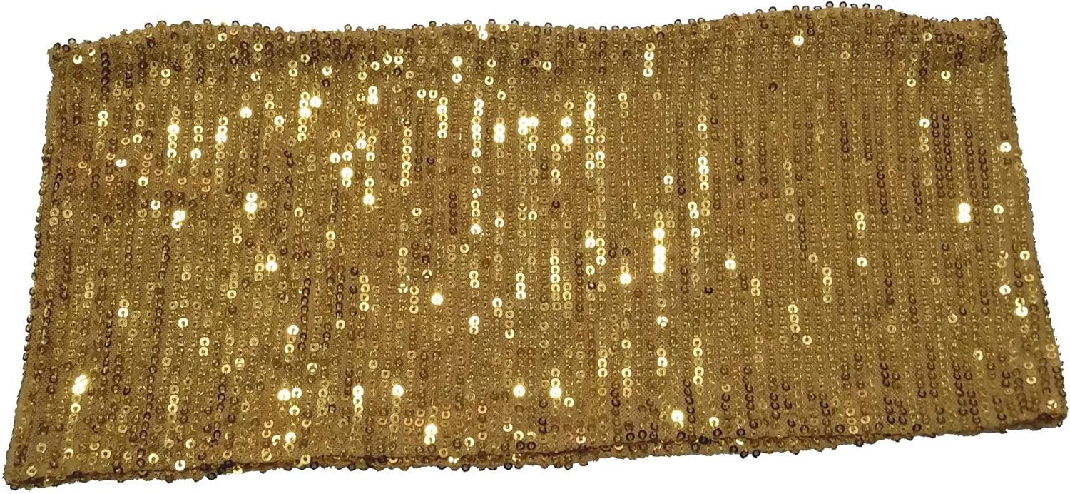 Fajas para sillas de lentejuelas de alta elasticidad con brillantes y suaves, material de lentejuelas brillantes, lazos para sillas de fiestas y