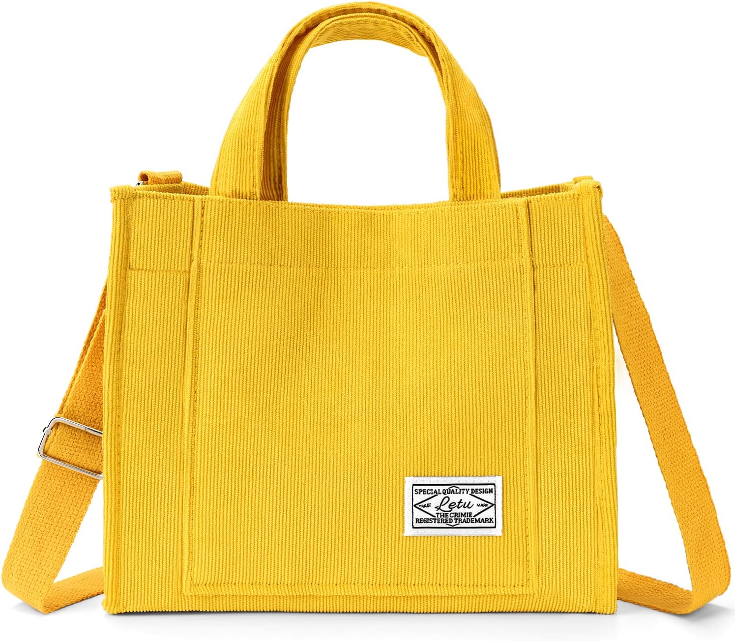 Bolsa de pana para mujer, pequeña bolsa de mano, mini bolsa estética cruzada, bolso de mano – Trabajo y viajes de compras