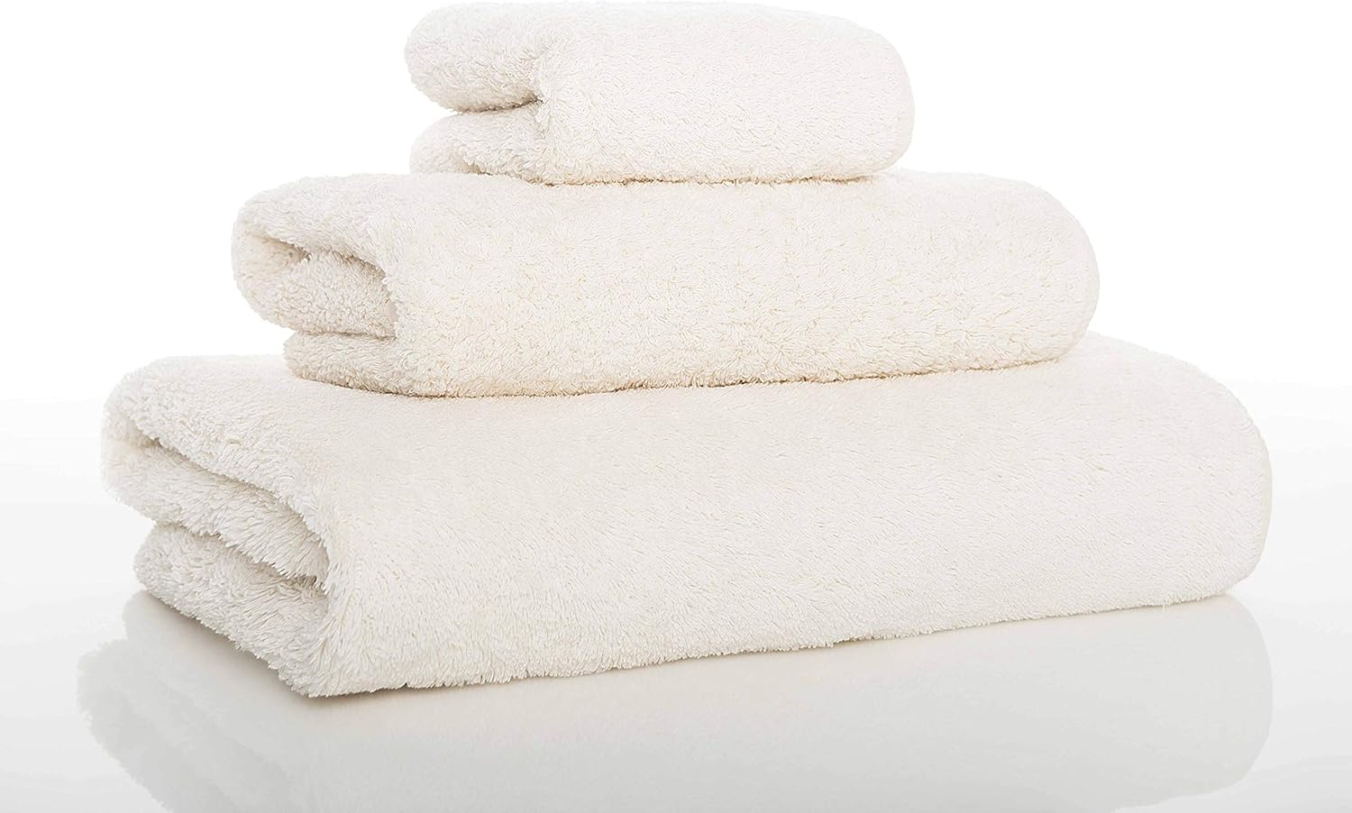 Graccioza – Toalla de mano larga de doble bucle (18 x 30 pulgadas, natural), 100% algodón egipcio de 700 GSM, toalla de baño elegante y suave, hecha