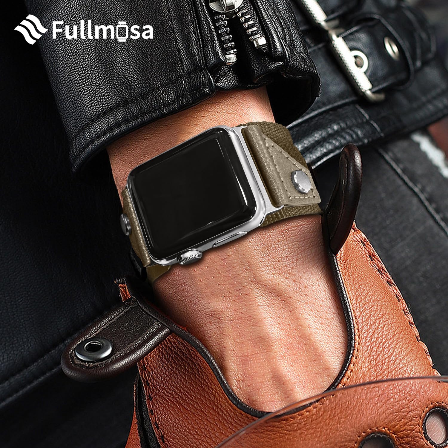 Fullmosa Correa compatible con Apple Watch de 1.654 in 1.732 in 1.772 in 1.929 in 1.496 in 1.575 in 1.614 in, correa de nailon para Apple Watch
