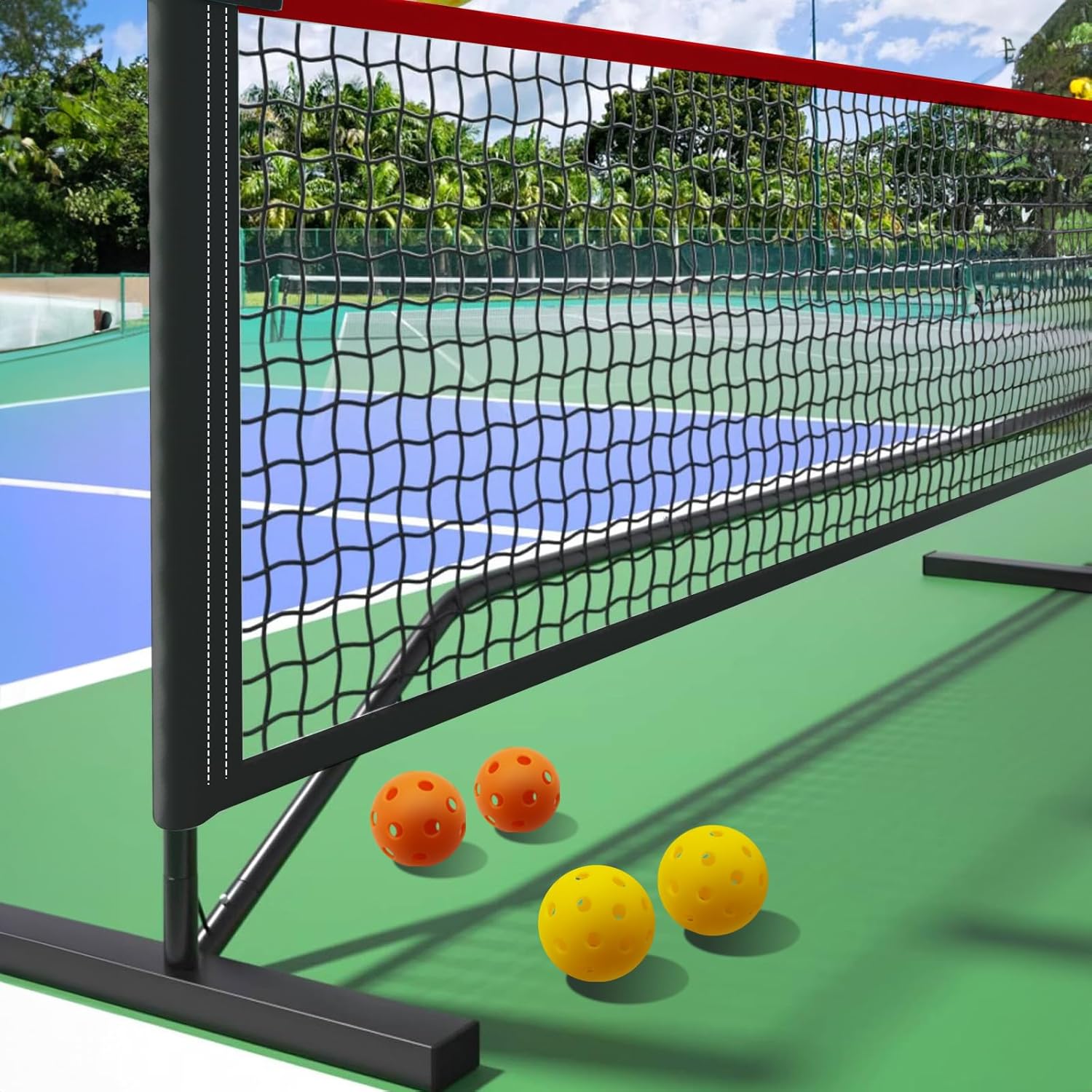 Pennpliy Pickleball Paddle Set of 4, Pickleball Set with Net, Pickleball Set with Net and Paddles, Pickleball Set 4, Pickleball Paddles, Balls &