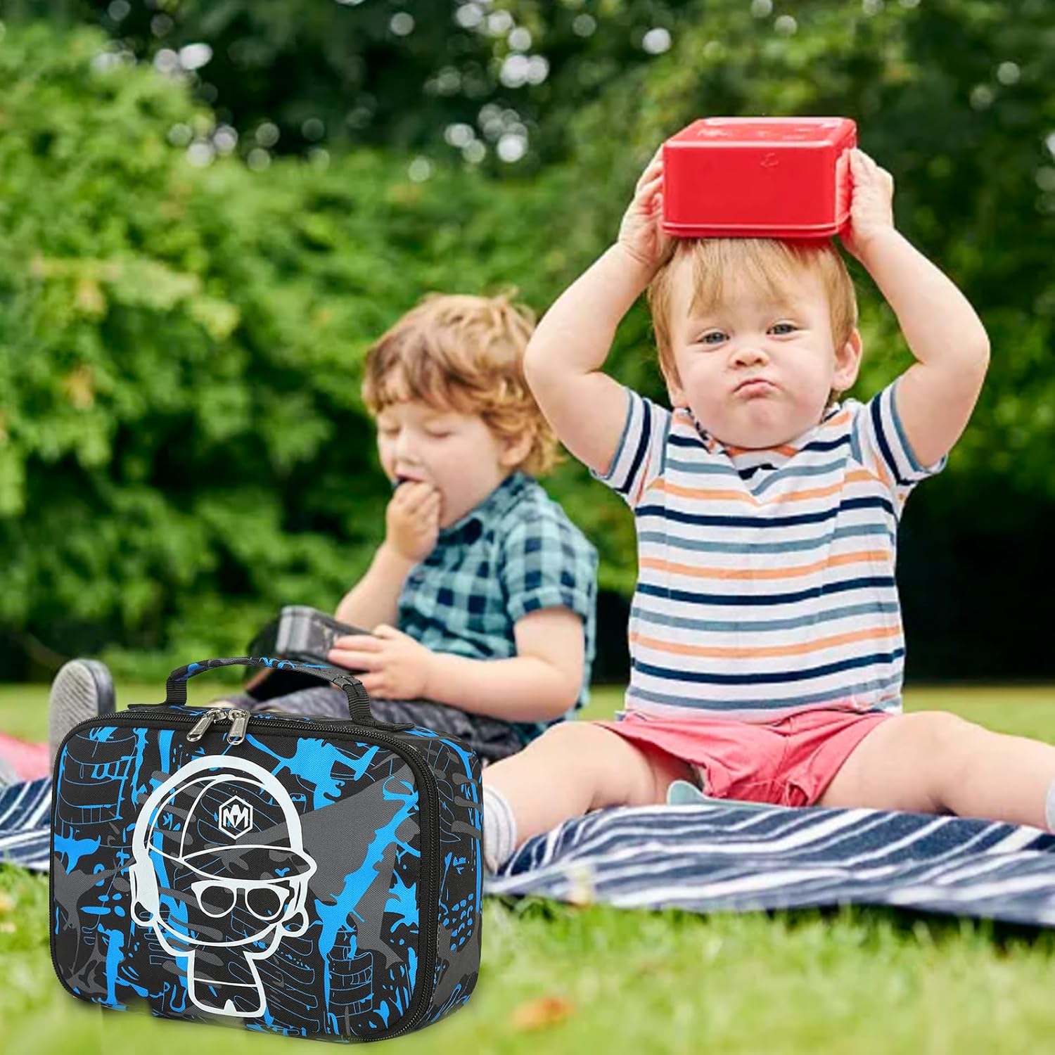 LEDAOU Lonchera con aislamiento térmico para niñas, bolsa de almuerzo reutilizable para escuela, picnic, senderismo, trabajo