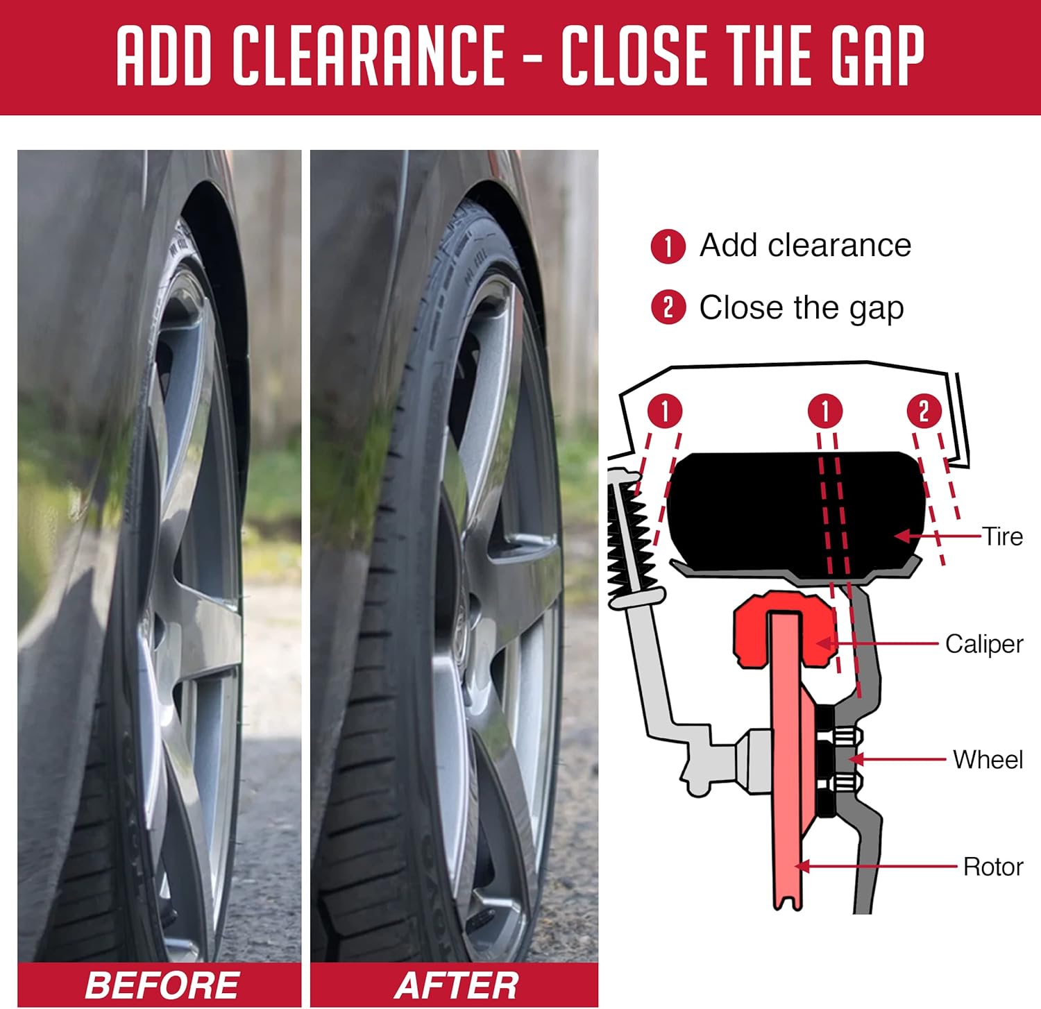 Wheel Accessories Parts 4 espaciadores de rueda centrados en buje 5 en 5.906 in 0.197×5.906 in 2.00 pulgadas de grosor 0.551 in 1.50 0.551×0.059 in