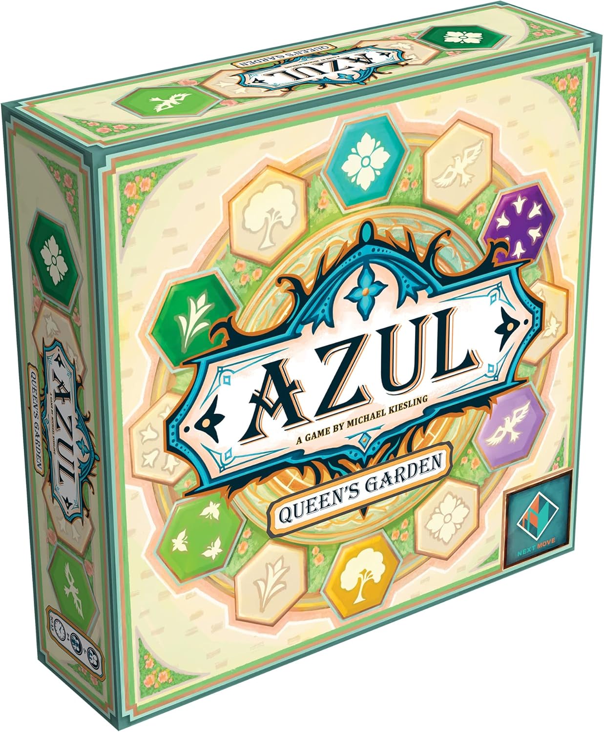 Azul Queen’s Garden – Juego de mesa – Crea un paraíso real! Juego de estrategia de colocación de mosaico para niños y adultos, mayores de 10 años,