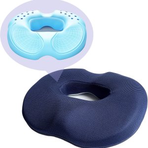 Almohada de dona, cojín de asiento de dona para aliviar el dolor del coxis y hemorroides, embarazo posparto y alivio de sentarse después de una Almohada de dona, cojín de asiento de dona para aliviar el dolor del coxis y hemorroides, embarazo posparto y alivio de sentarse después de una