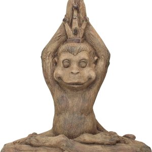 Design Toscano Estatua de animal zen del mantra del mono Design Toscano Estatua de animal zen del mantra del mono