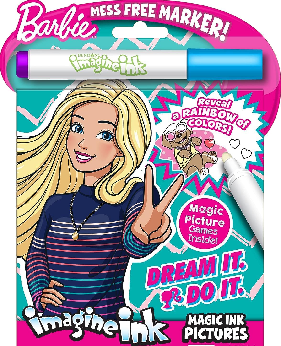 Barbie – Libro para colorear y actividades con libro para colorear de tinta Imagine, calcomanías y más
