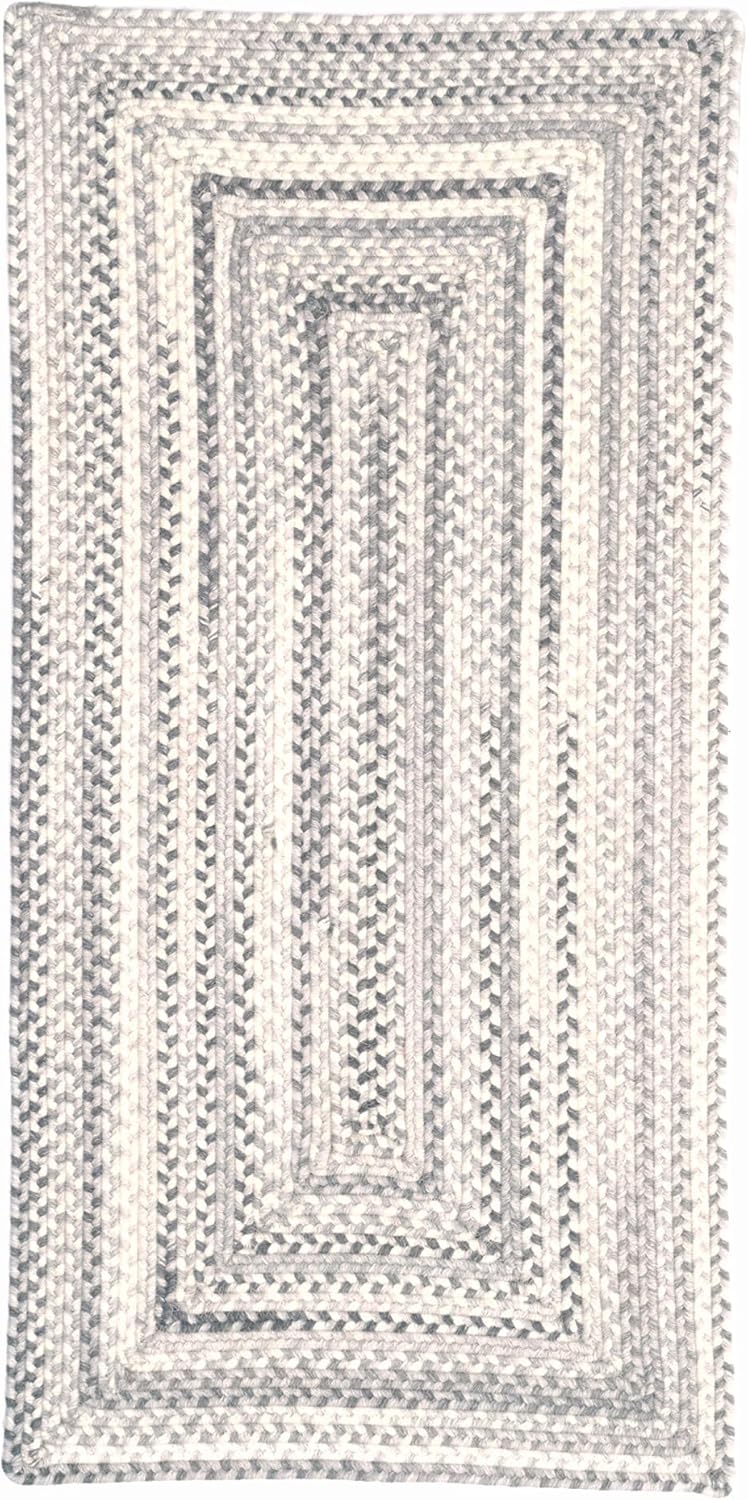 Capel American Heritage Shadow – Alfombra trenzada rectangular concéntrica de 9 pies 0 pulgadas x 12 pies 0 pulgadas