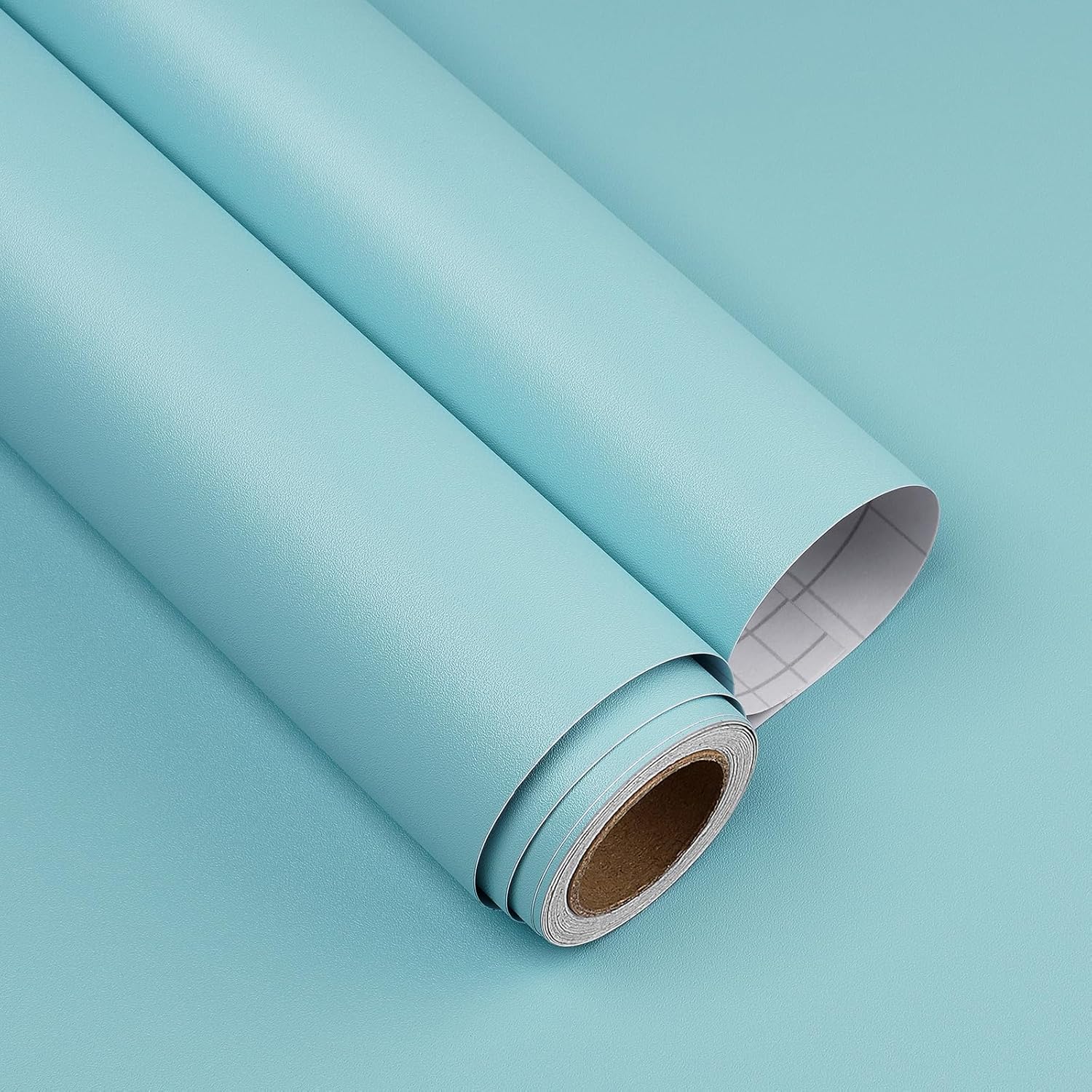 YENHOME Rollo de papel para tablón de anuncios azul de 30 x 118 pulgadas, fácil de despegar, despegar y pegar, papel tapiz texturizado para