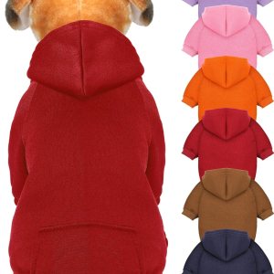 6 piezas con capucha para perro, ropa para perro, suéteres con sombrero, ropa de invierno para mascotas, sudadera cálida con capucha para perros 6 piezas con capucha para perro, ropa para perro, suéteres con sombrero, ropa de invierno para mascotas, sudadera cálida con capucha para perros