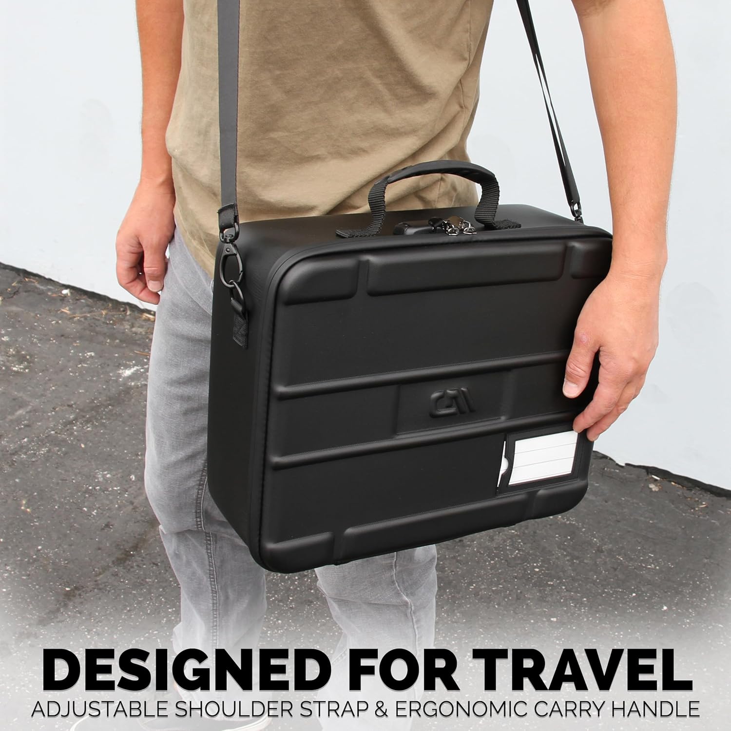 CASEMATIX Estuche de transporte en miniatura con bloqueo programable  Estuche de almacenamiento en miniatura totalmente personalizable con dos