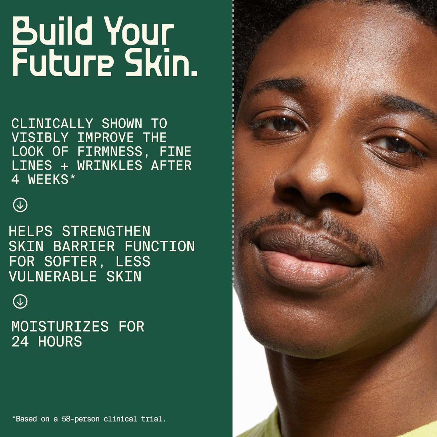 Youth To The People Crema polipeptídica 121, crema hidratante y reafirmante y crema de colágeno para piel seca, cuidado de la piel rico en ceramidas
