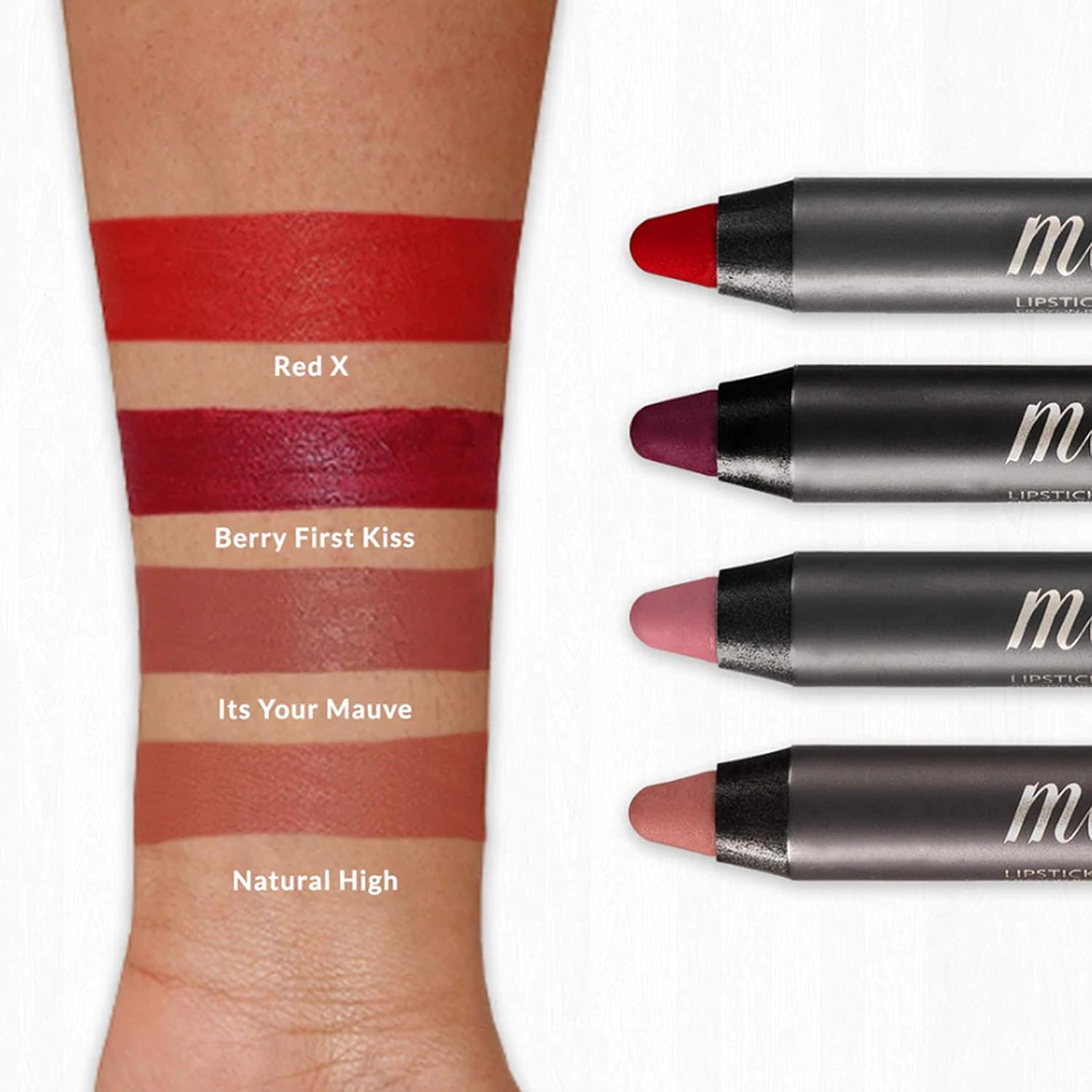 VASANTI Cosmetics Matte Crush Lápiz labial (It’s Your Mauve) Delineador de labios mate suave y aterciopelado de larga duración