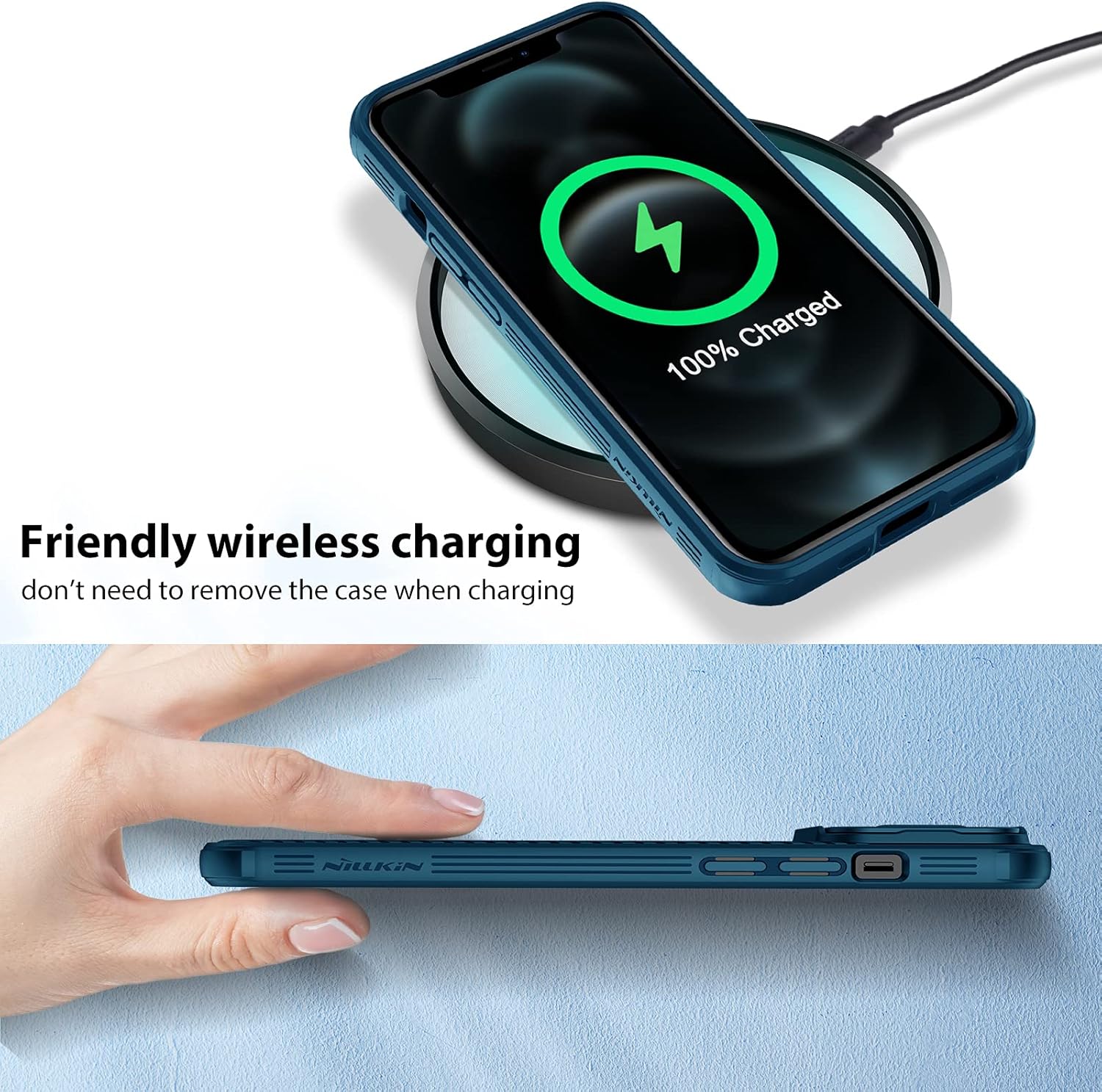 Nillkin Funda para iPhone 13 Pro Max – Funda CamShield Pro con funda para cámara, ajuste delgado, ultrafina, a prueba de golpes, con protección