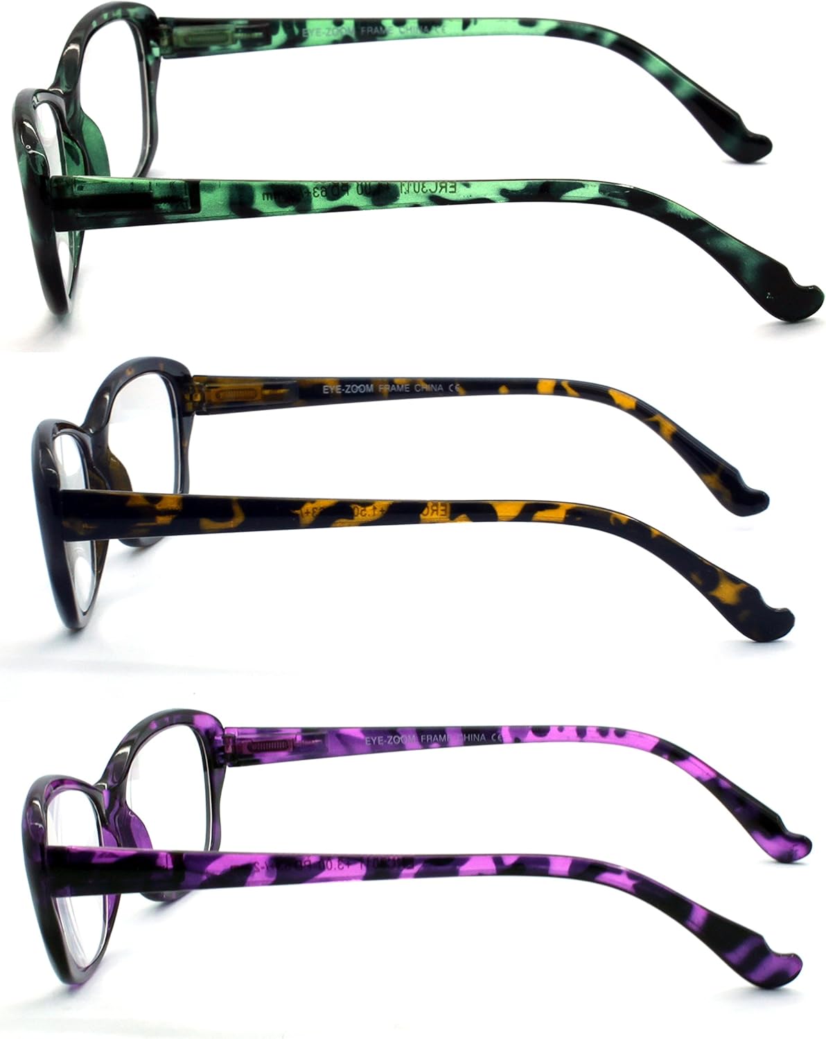 EYE ZOOM Paquete de 3 gafas de lectura estilo ojo de gato para mujer