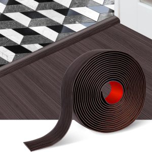 Tira de transición de suelo, tiras autoadhesivas para suelos de transiciones, tira divisora plana de vinilo ancha, diseño elegante de grano de Tira de transición de suelo, tiras autoadhesivas para suelos de transiciones, tira divisora plana de vinilo ancha, diseño elegante de grano de