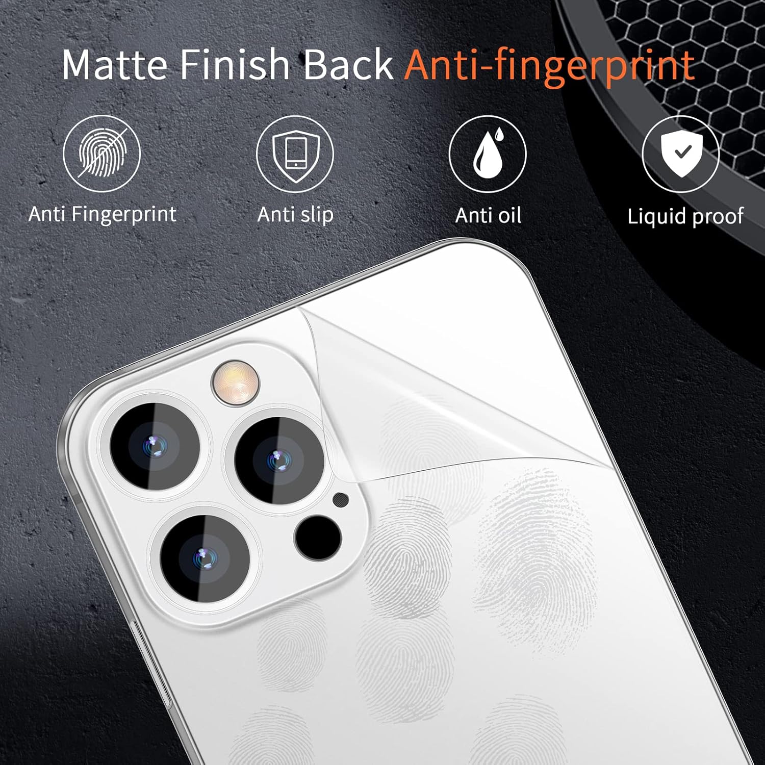 Dataroad – Funda delgada para iPhone 15 Pro Max, 0.008 in, papel fino, ligera, acabado mate, protección trasera de polipropileno antihuellas