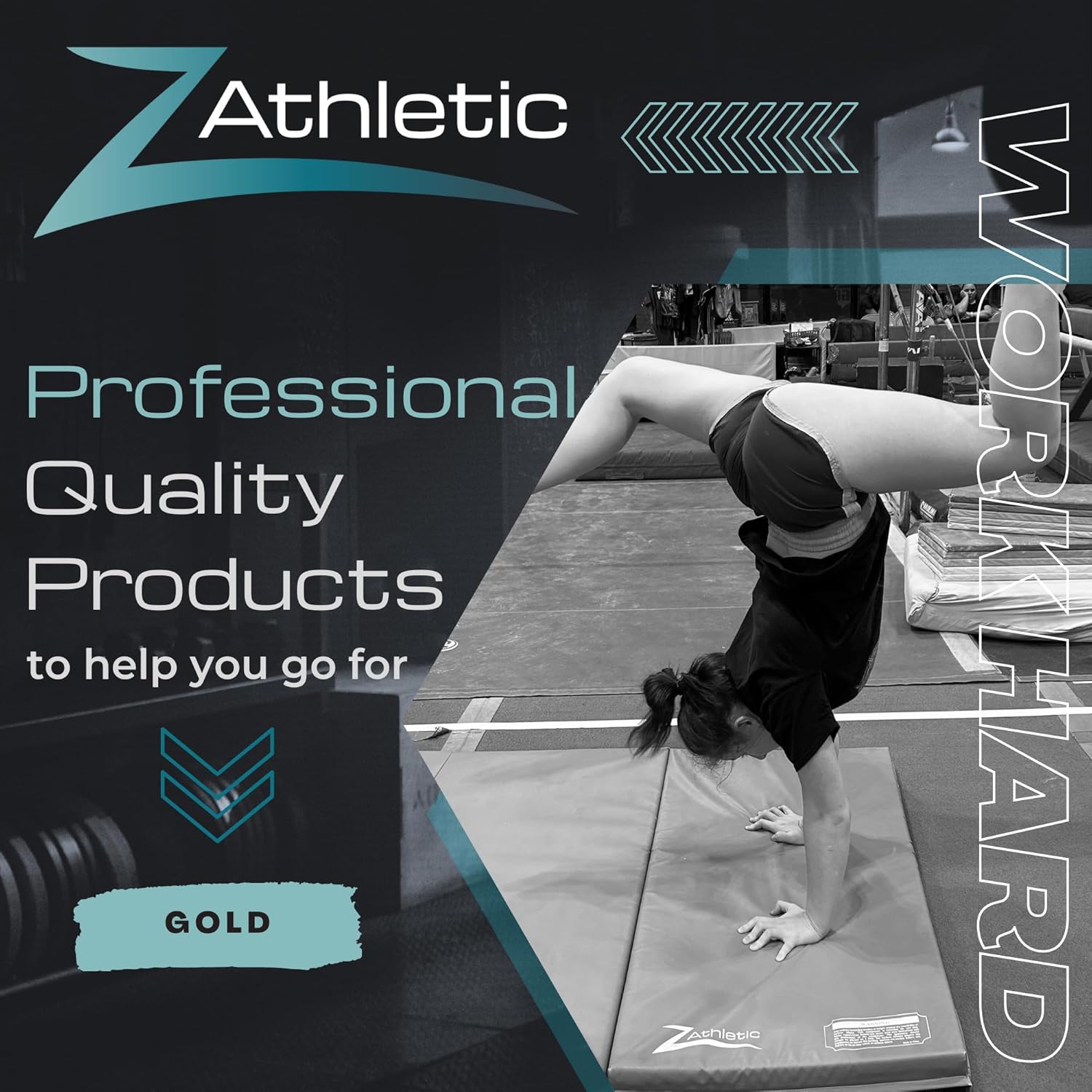 Z Athletic Paneles plegables para gimnasia, artes marciales, pulir (4 x 12 x 2 pulgadas)