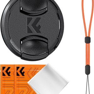 K&F Concept Cubierta de tapa de lente de 1.929 in, cubierta de lente central 4 en 1 + correa antipérdida + kits de paño de limpieza de microfibra K&F Concept Cubierta de tapa de lente de 1.929 in, cubierta de lente central 4 en 1 + correa antipérdida + kits de paño de limpieza de microfibra