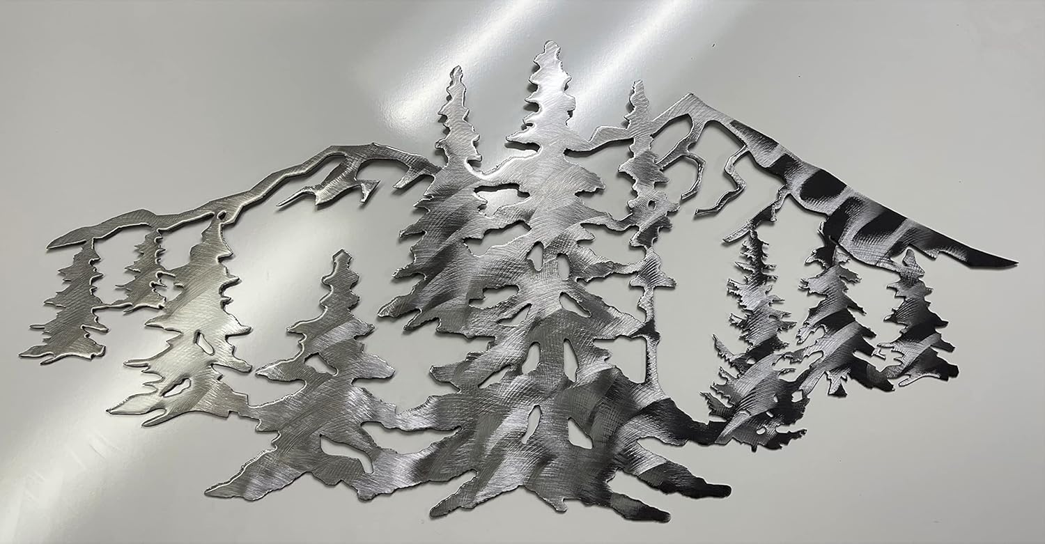 Arizona Mountain Scene Metal Wall Art Decor