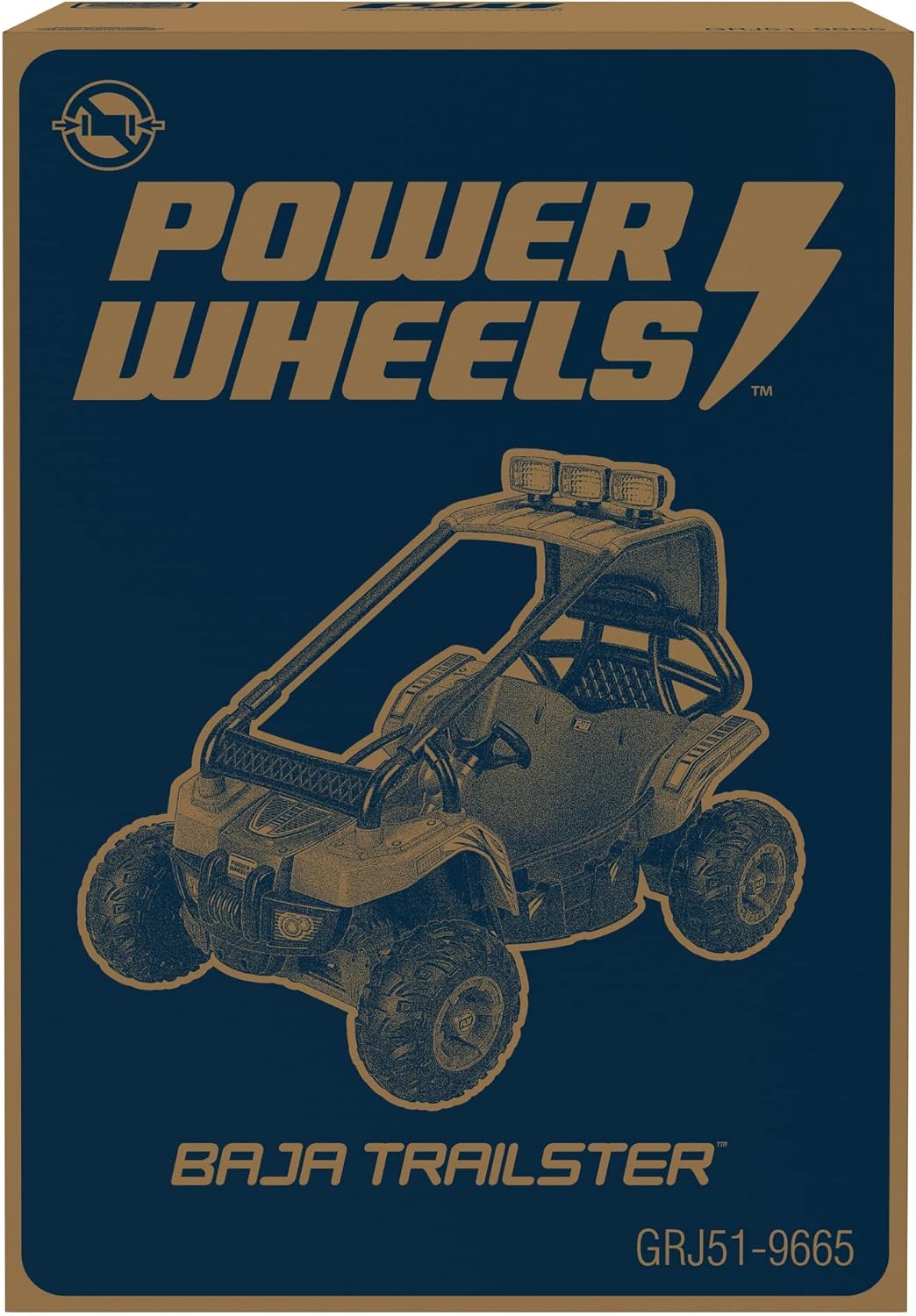 Power Wheels Baja Trailster – Juguete de montar a batería, simulación de dunas, tracción multiterreno, juguete preescolar, asientos 2, a partir de 3