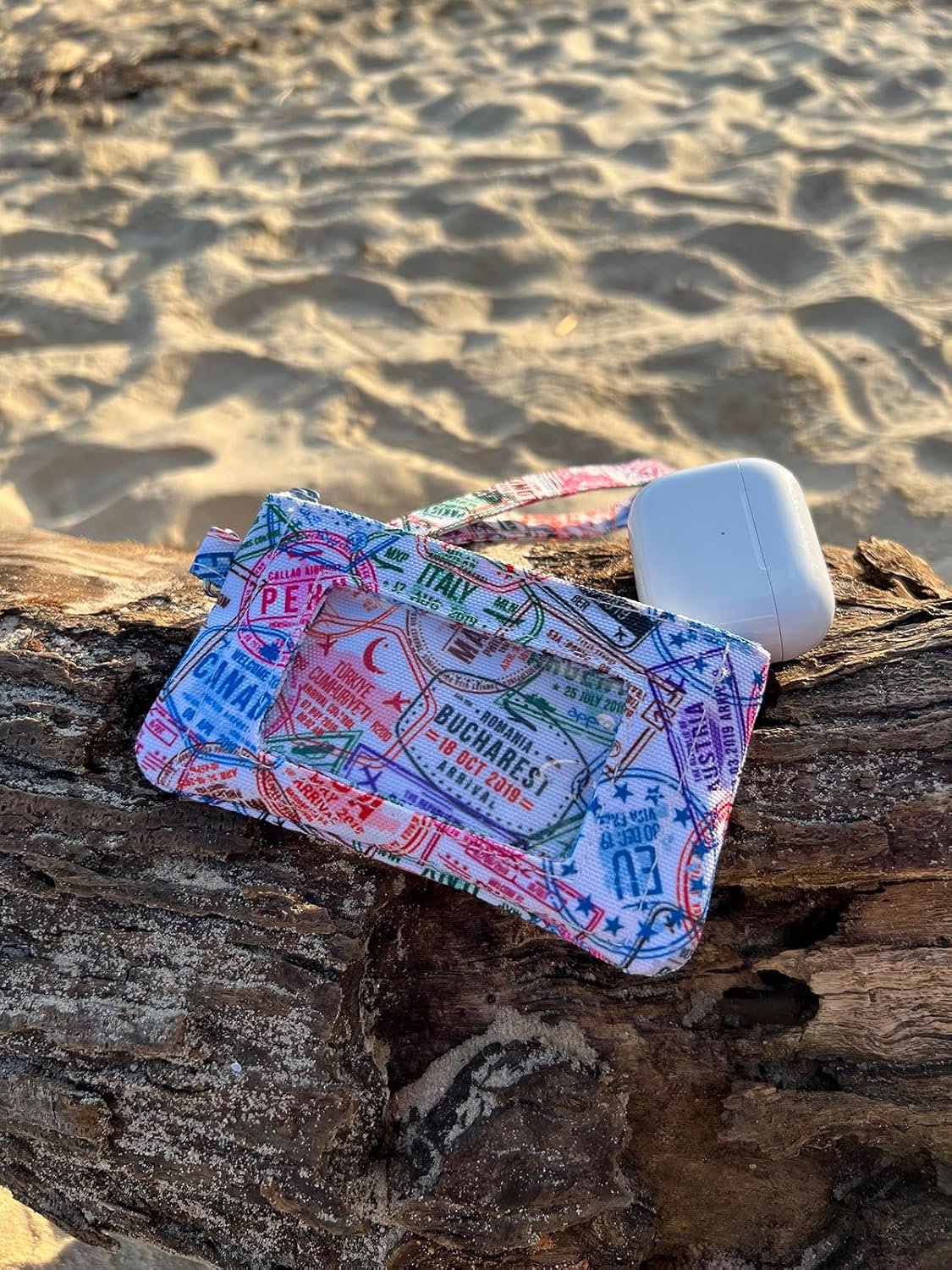 DQL Funda de identificación con cordón, cordón y soporte para identificación, funda de identificación con cremallera, carteras pequeñas con