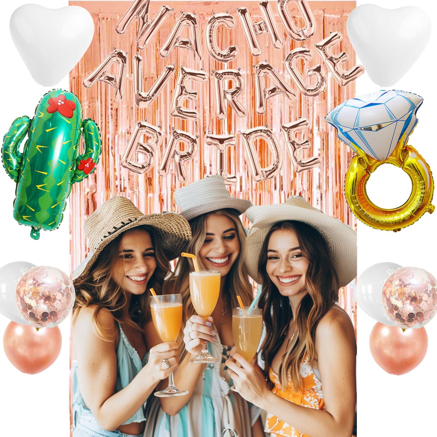 Decoraciones de novia promedio para despedida de soltera, fiesta final de despedida de soltera, decoración de fiesta de Cinco de Mayo, suministros