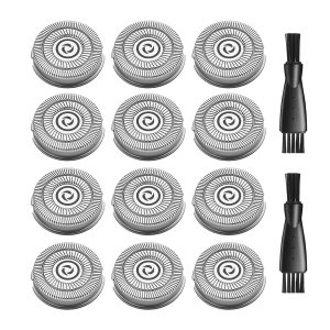 Cuchillas de repuesto compatibles con Skull Shaver Pitbull GoldSilver PRO, Butterfly Kiss y Palm Electric Razors para hombres calvos, 12 cuchillas Cuchillas de repuesto compatibles con Skull Shaver Pitbull GoldSilver PRO, Butterfly Kiss y Palm Electric Razors para hombres calvos, 12 cuchillas