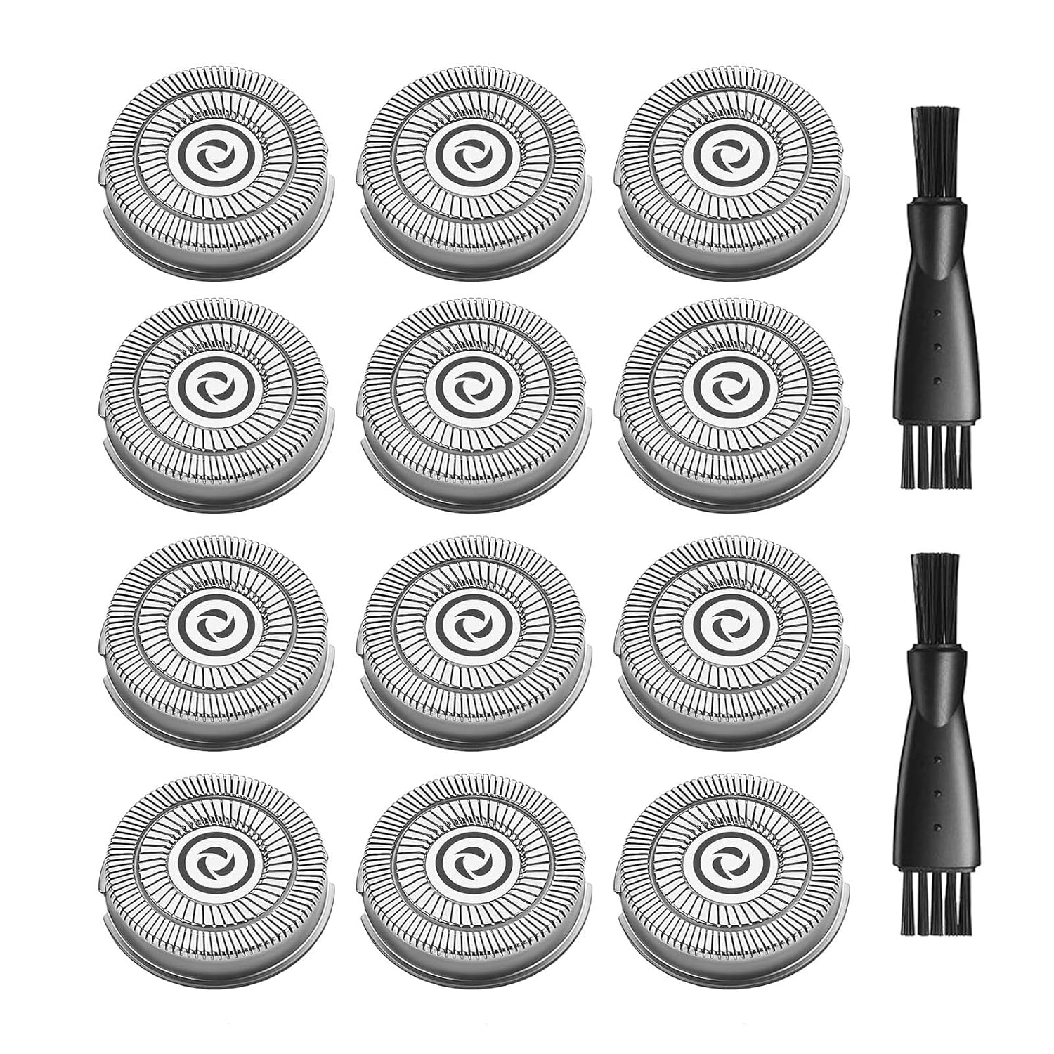 Cuchillas de repuesto compatibles con Skull Shaver Pitbull GoldSilver PRO, Butterfly Kiss y Palm Electric Razors para hombres calvos, 12 cuchillas