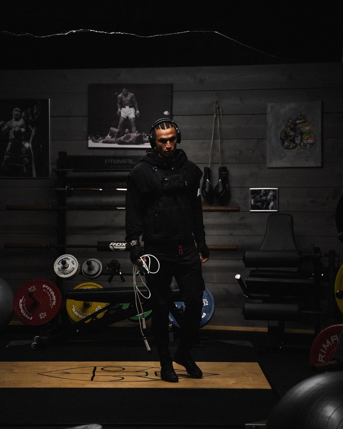Una cuerda de saltar hecha para boxeo, sin enredos, 15% más pesada que una cuerda de PVC normal, cuerda de salto boxer, ajustable, incluye cintas de