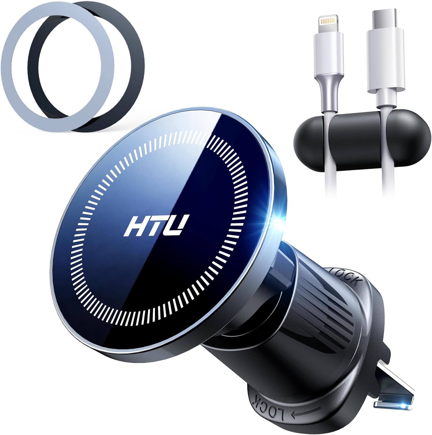 2024 más reciente actualizado para MagSafe Car Vent Mount HTU Los mejores imanes Soportes de teléfono de automóvil para iPhone, gancho de metal,