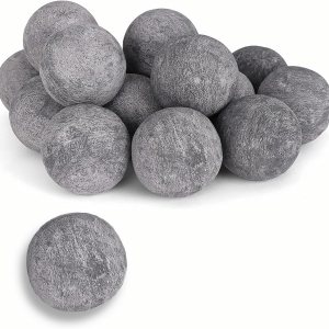 Bolas de fuego de cerámica para chimenea, bolas de fuego para fogatas de propano y gas y accesorio de chimenea, piedras de fuego de cerámica para Bolas de fuego de cerámica para chimenea, bolas de fuego para fogatas de propano y gas y accesorio de chimenea, piedras de fuego de cerámica para