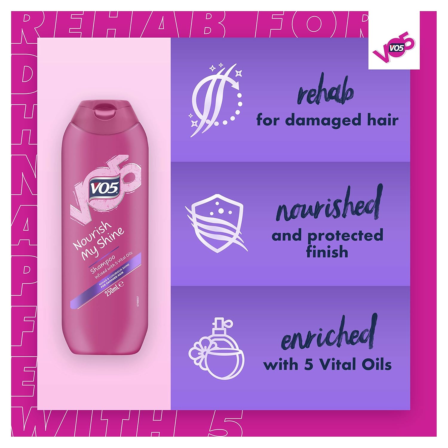 VO5 Nourish My Shine Champú 8.5 fl oz