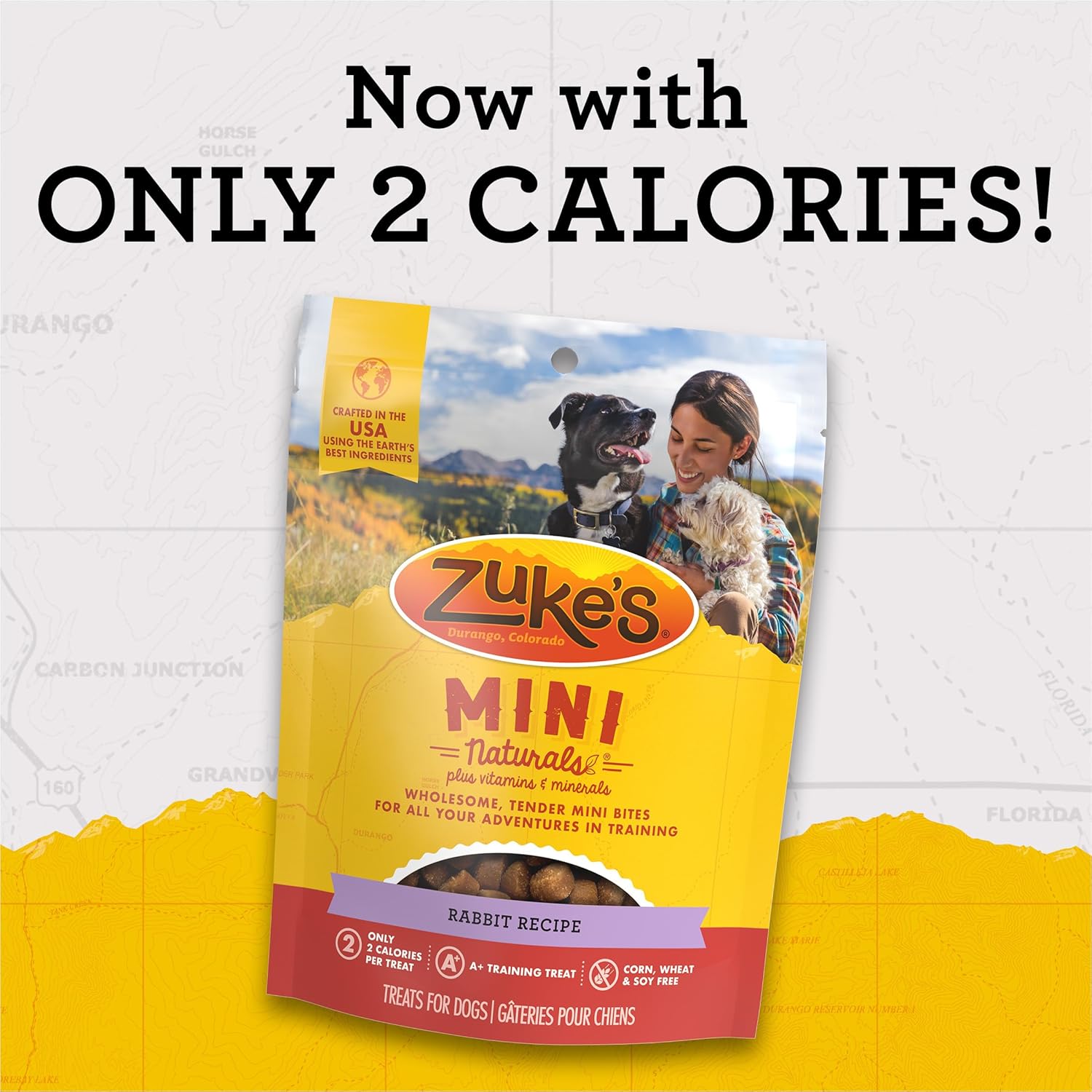 Zuke’s Mini Naturals Premios para entrenamiento de perros, receta de conejo, bolsa de 16 onzas