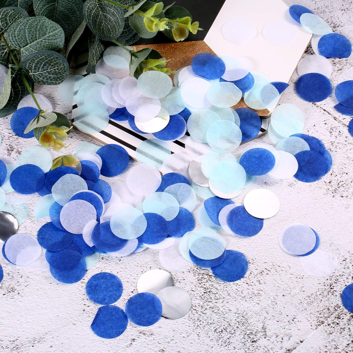 TecUnite – Confeti redondo para decoración de bodas y fiestas de cumpleaños, 1.76 onzas