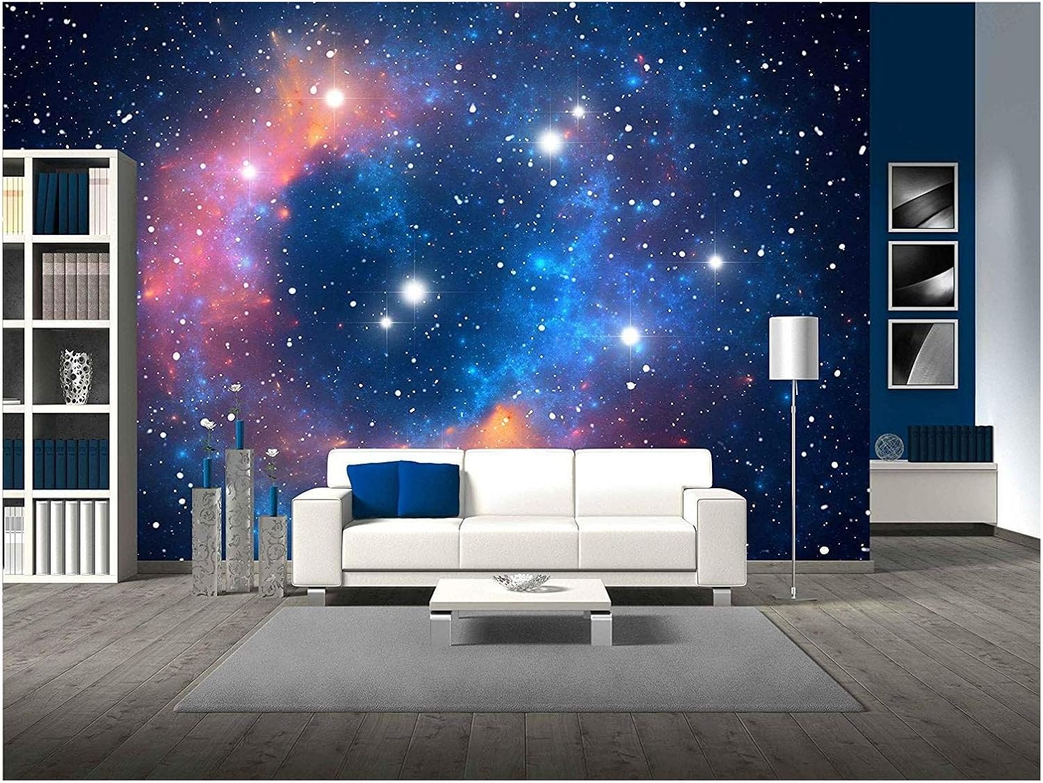 wall26 – Mural adhesivo decorativo para pared (tamaño grande), WMR-WP-X-DD61-100x24x6