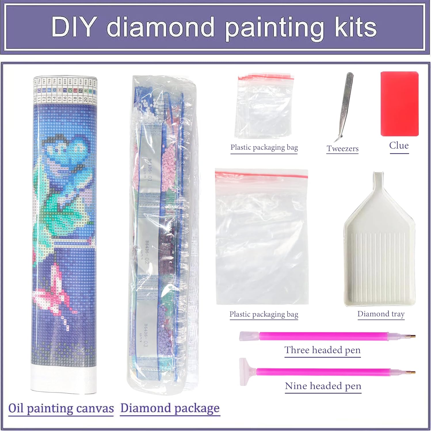 TIDYTIDE Kits de pintura de diamantes para adultos y niñas, kit de arte de diamantes para adultos, arte de diamantes 5D para decoración de pared del