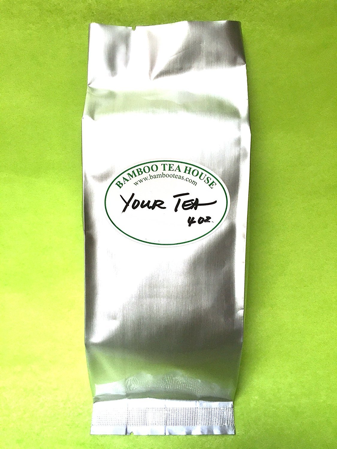 Bamboo Tea House Té verde de jazmín orgánico de punta blanca (bolsa de 4 onzas)
