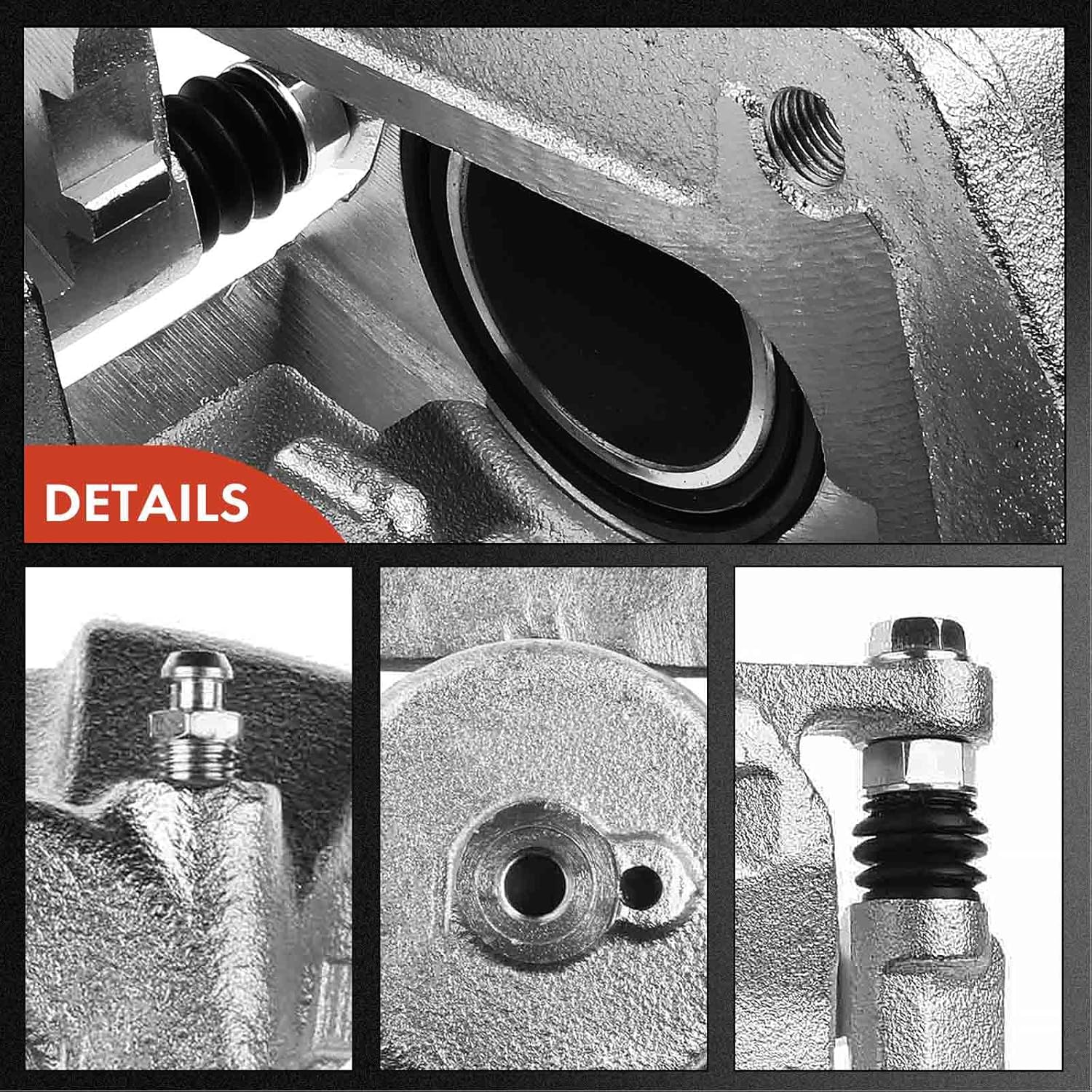 A-Premium Conjunto de pinza de freno de disco con soporte compatible con modelos Hyundai y Kia seleccionados – Tucson 2016-2021, Sportage 2017-2020,
